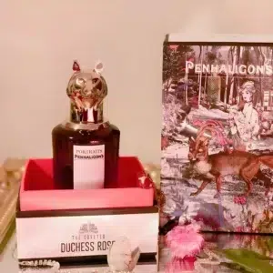 The Coveted Duchess Rose dupe comparison showing the cost difference between traditional luxury packaging and direct-to-consumer fragrance bottles.