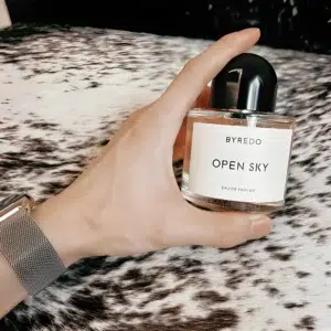 Luxury Byredo Open Sky fragrance compared with an affordable Open Sky inspired perfume