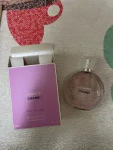 Chanel Chance Eau Tendre and inspired perfume side-by-side bottle comparison