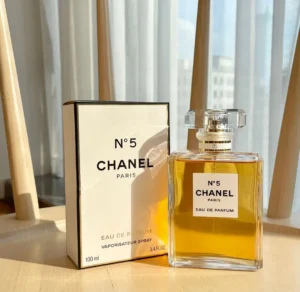 Luxury Chanel No. 5 perfume and an affordable inspired fragrance shown side by side